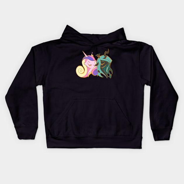 Cadance and Chrysalis Kids Hoodie by SophieScruggs